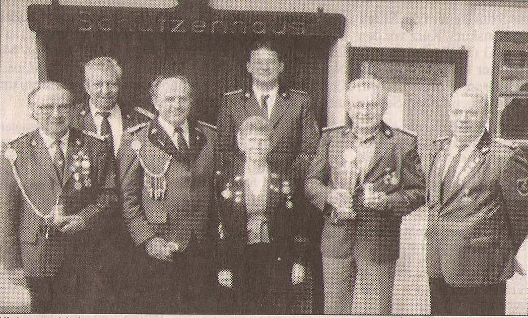 Als bester Schütze wurde 1995 Friedrich Diercks in Steinberg ausgezeichnet